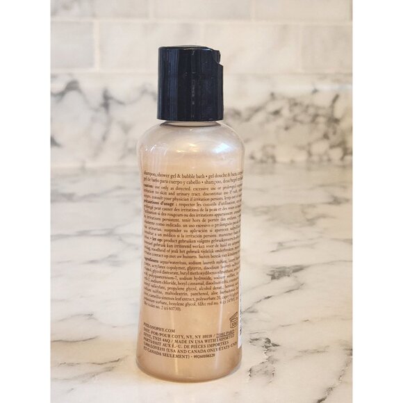 Philosophy Frosted Snowflakes Shampoo Shower Gel & Bubble Bath 3 fl. Oz. Sealed - Picture 2 of 4